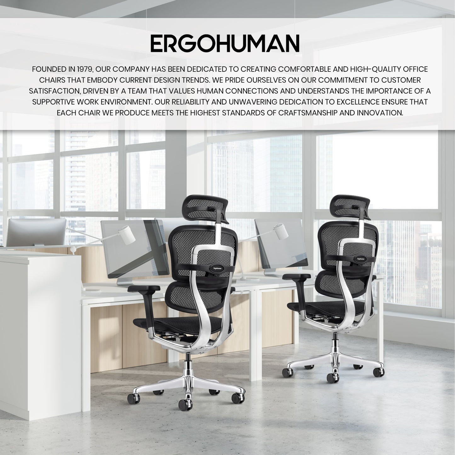 ME7ERG-GEN2 Ergohuman High Back Mesh Chair By Eurotech